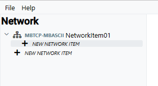New Network Item Under Device