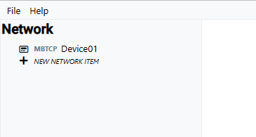 New Network Item Added